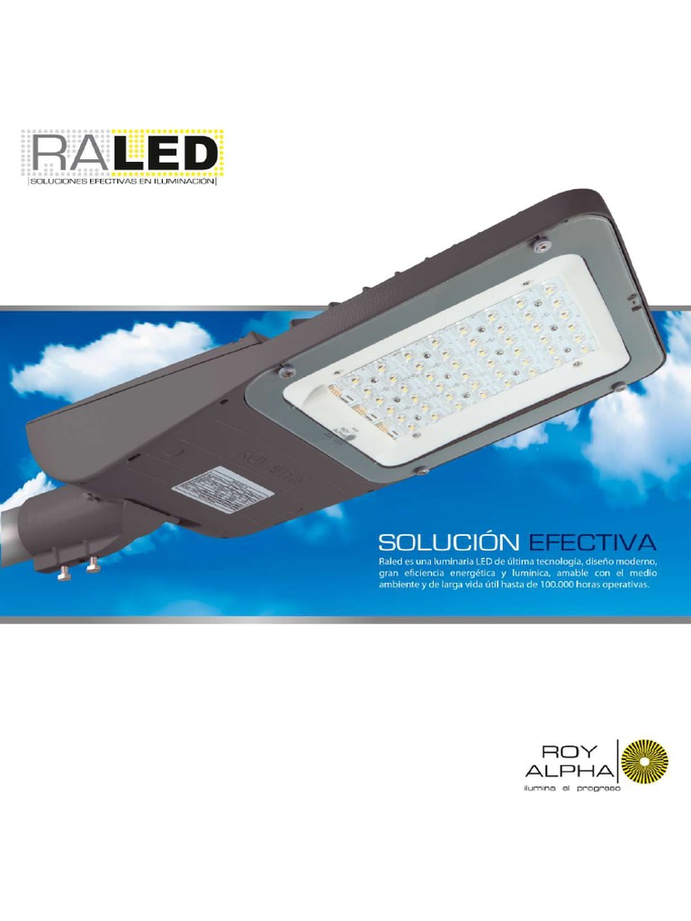 Ficha Tecnica Luminaria AP-RALED I | PDF