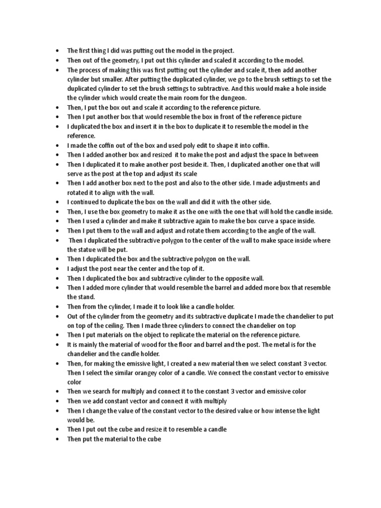 The First Thing I Did Was Putting Out The Model in The Project PDF