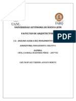 2.4 - Análisis Acerca Del Pensamiento Creativo - DDMP