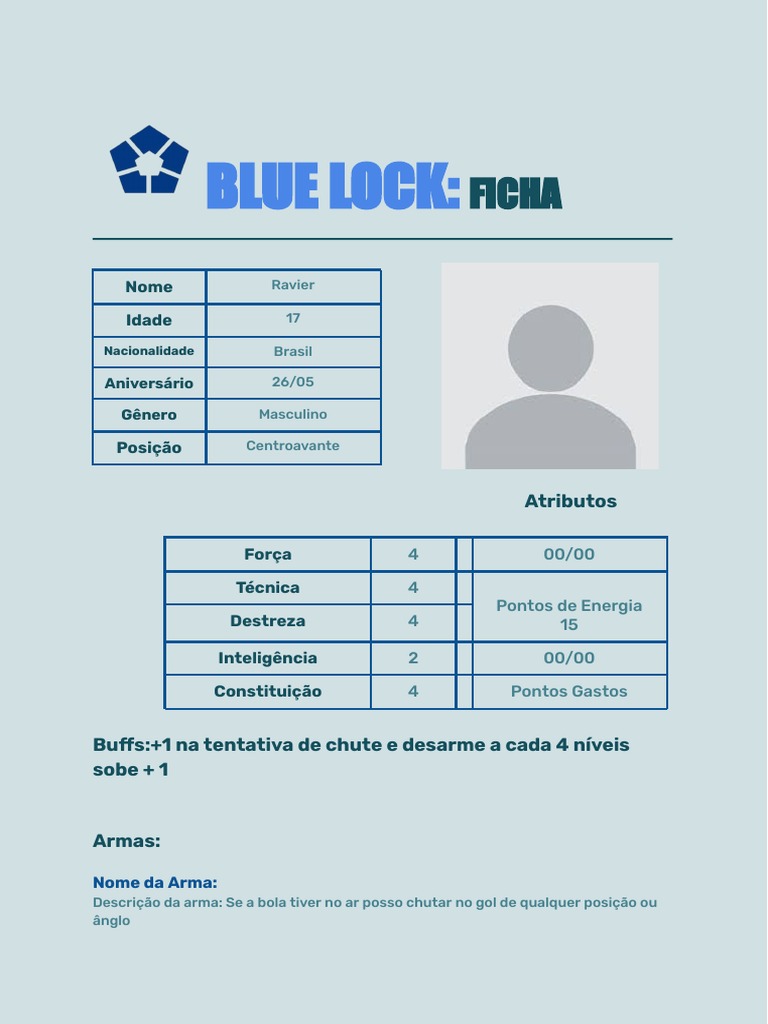 Copia De Blue Lock Ficha4 Pdf