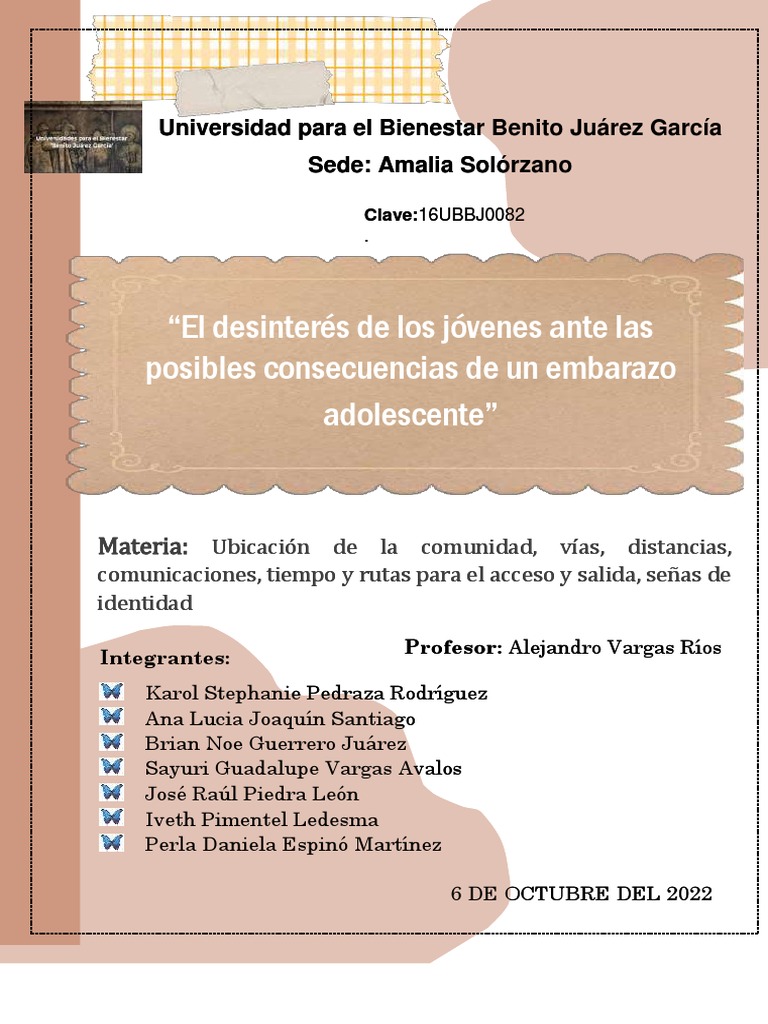 Desinterés juvenil y embarazo adolescente | PDF | El embarazo ...