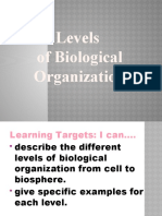 20 - Levels of Biological Organizaton