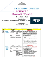 Q2 Week 15 G7 Science-Student Learning Guide