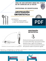 Hipotensión Ortostática