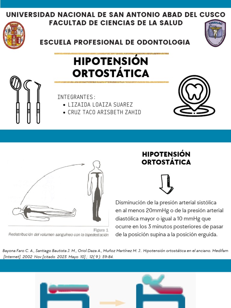 Hipotensión Ortostática: Mecanismos y Tratamiento | PDF | Presión ...
