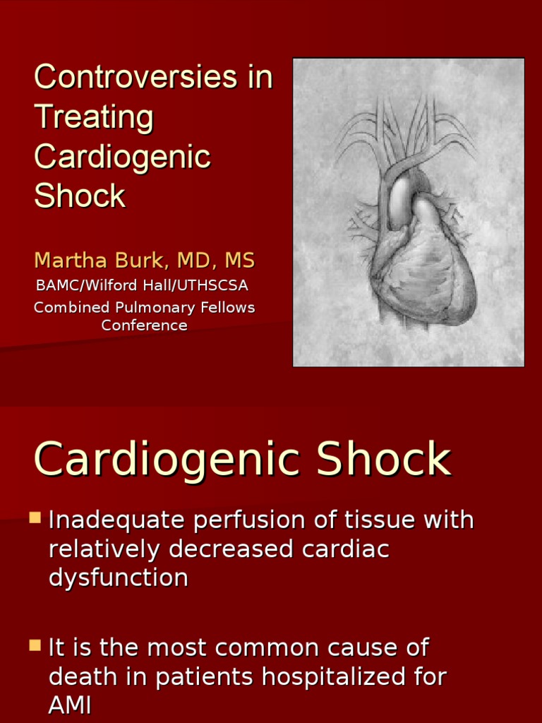 Cardiogenic Shock Myocardial Infarction Shock (Circulatory)