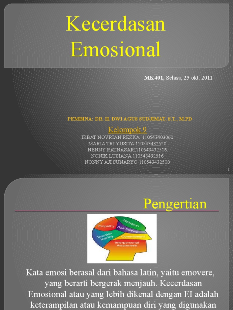 Kecerdasan Emosional dan Pengelolaan Emosi | PDF