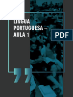 Língua Portuguesa - Aula 1