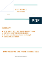 Past Simple Verb Tense