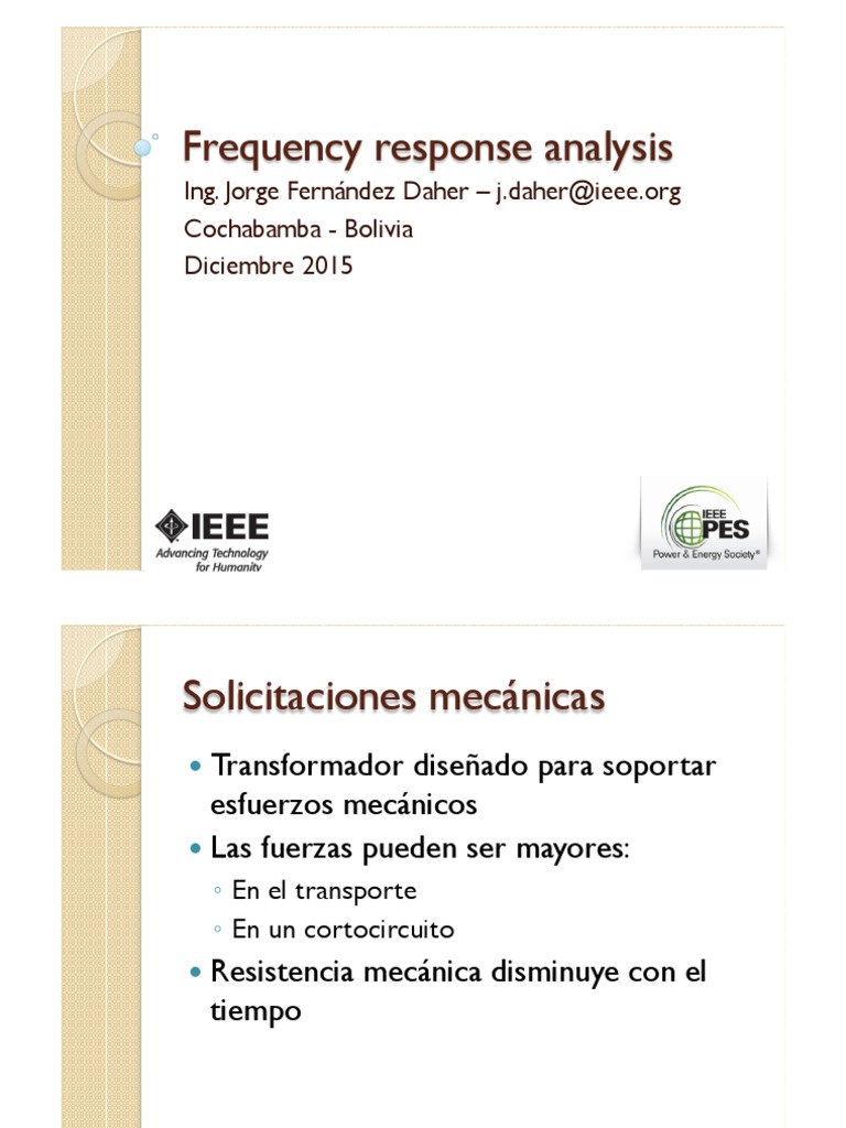 04Frequency Response Analysis PDF Transformador Inductor