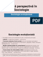 Prezentare 3 - Sociologia Evolutionistă