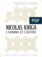 Nicolas Iorga L Home Et L Oeuvre 1972