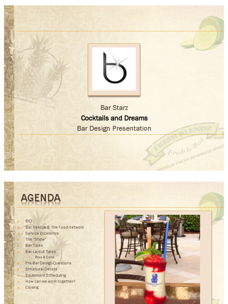Bar Design | PDF | Bartender | Bar (Establishment)