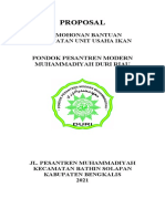 Proposal Kolam Ikan Pesantren Muhammadiyah