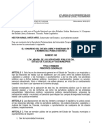 Ley Laboral de Los Servidores Públcios Del Estado de Tlaxcala y Sus Municipios