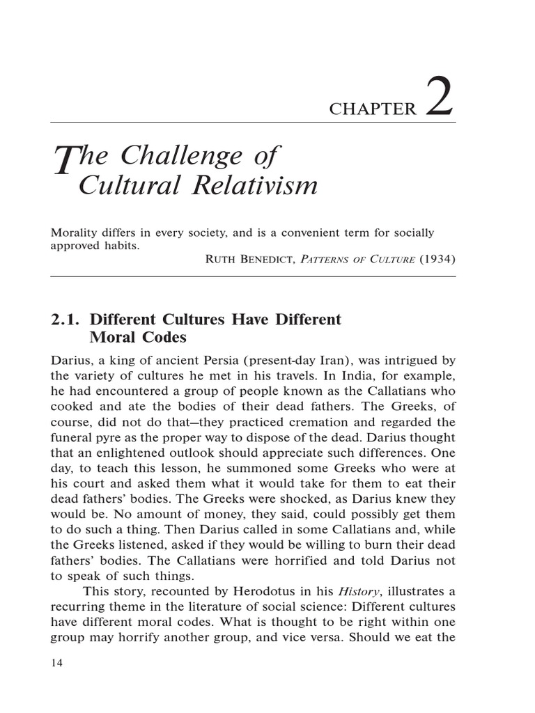 the challenge of cultural relativism essay