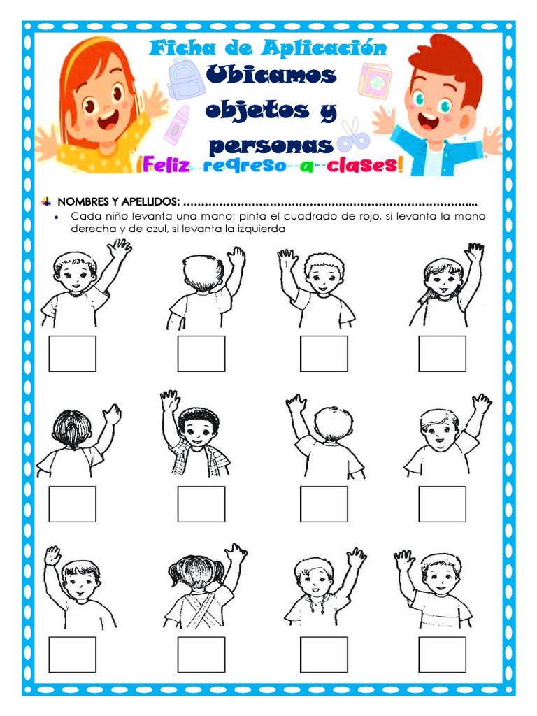 Fichas de Lateralidad Izquierda y Derecha PDF