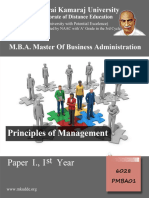 Principles of Management - PMBA