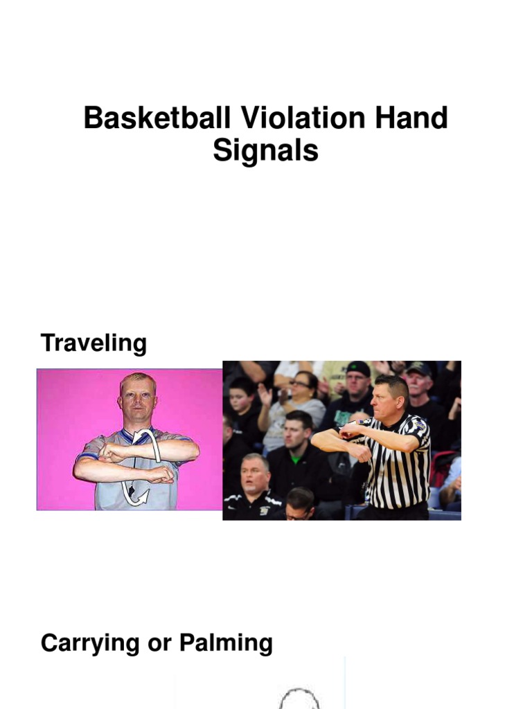 Basketball Violation Hand Signals PDF