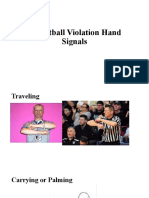 Basketball Violation Hand Signals