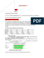 TP V Loi de Nerst