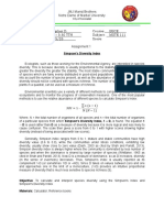 Assignment 2 Simpsons Index