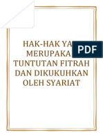 Hak-Hak Yang Sesuai Dengan Fitrah Dan Dikuatkan Oleh Syar'iat