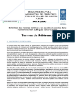 TDR Comeroun Exemple