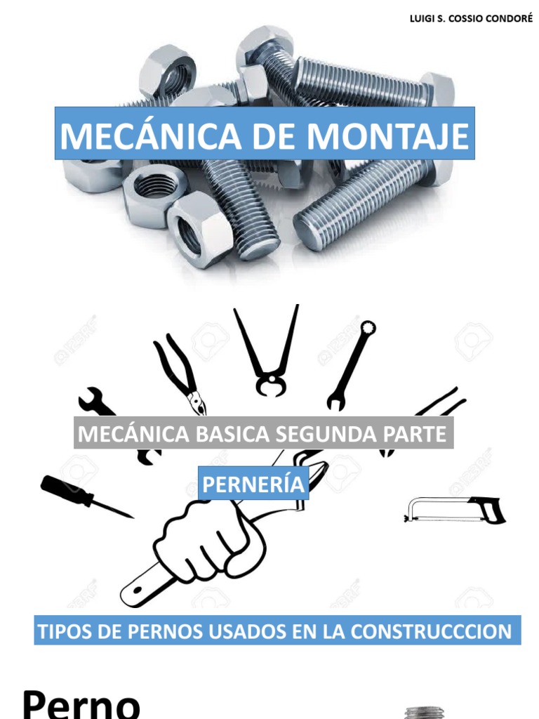 Mecanica De Montaje 2 Pdf Tornillo Arandela Hardware