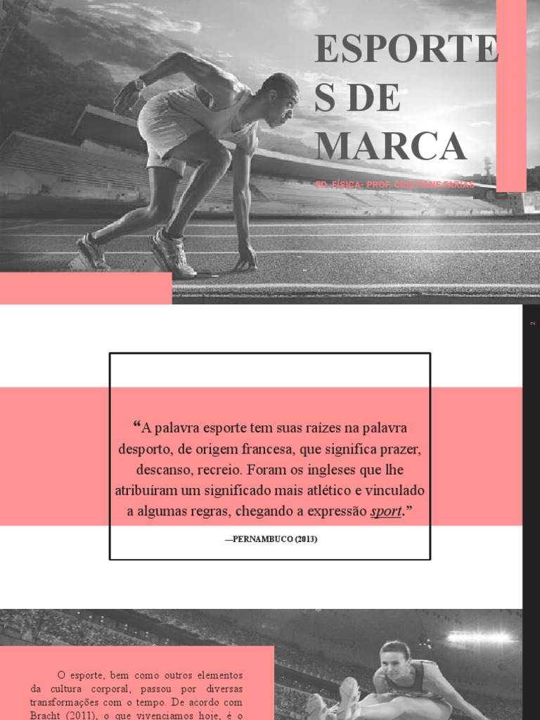 Origem e Definição do Esporte de Marca | PDF | Atletismo (esporte ...