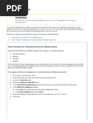 NetSuite Item Record Set-Up