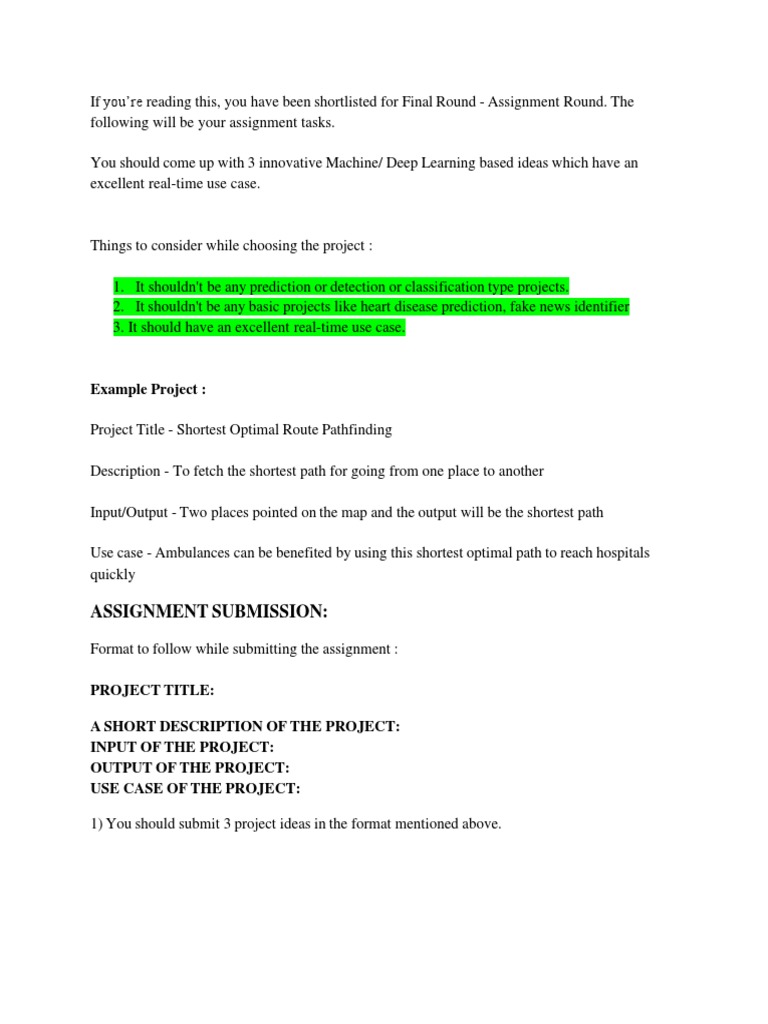 Machine Learning Developer Hiring - UPDATED ASSIGNMENT1 | PDF ...