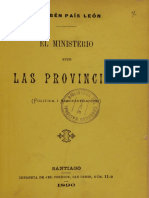 El Ministerio Ante Las Provincias 1890