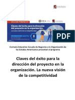 Documento Claves Del Éxito para La Dirección Del Proyecto