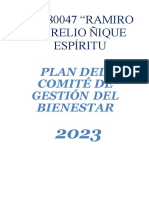 Plan de Gestión Del Bienestar 2023