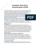 2) ARTÍCULO. 4 Puntos Clave de La Comunicación Post Covid