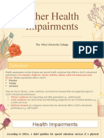 Health Impairments - Revised