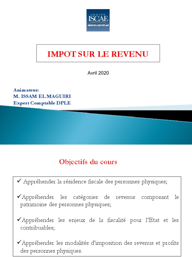 Impôt sur le Revenu au Maroc | PDF | Impôt sur le revenu | Impôts
