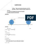 EJERCICIOS Torque Aceleracion Angular