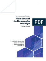 Plan Estatal Desarrollo Hidalgo 2016 Al 2022
