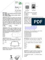 Desafio 01 - Avaliação Área e Volume