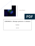 GBIO0025 1 Biologie Generale Et Cellulai