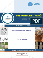 SB1MA0106 - HP - T01 - PRIMEROS POBLADORES DEL PERÚ - Prof. Mario Oceda
