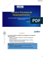 AULA 1 - Psicologia Do Desenvolvimento - Percurso Histã Rico e Metodolã Gico