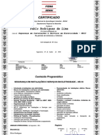 Certificado SENAI Eletrica NR 10 - Pablo