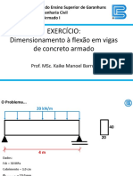 Exercício de Flexão em Vigas