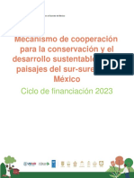 Bases Completas de La Convocatoria 2023 - Mecanismo de Cooperación