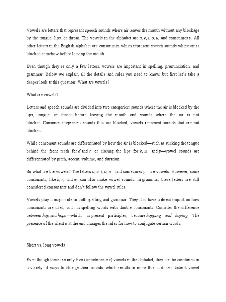 WHAT ARE VOWELS DEFINITION AND EXAMPLES intelligence overview