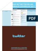 Uso de Twitter en El Sector Editorial 2011