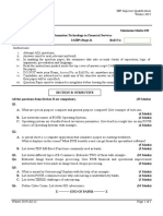 Information Technology in Financial System Stage I